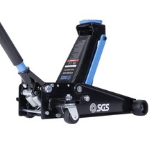 SGS 3 Ton Floor Jack, Hydraulic Dual Pump 120mm-460mm Range Quieter Nylon Wheels