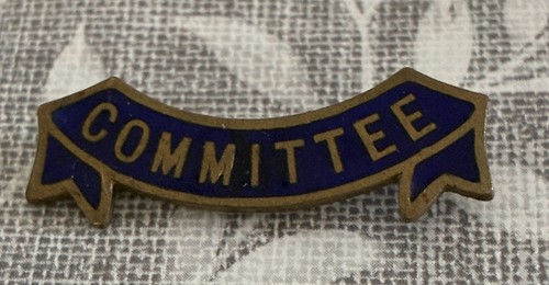 Vintage committee enamel pin - vintage,