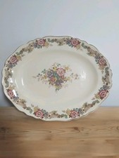 Rare Vintage J & G Meakin Sunshine Pilgrim Oval Serving Platter, British Pottery