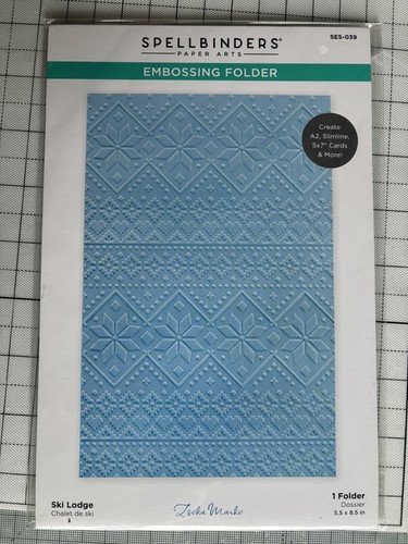 Spellbinders ski lodge emboss - spellbinders,