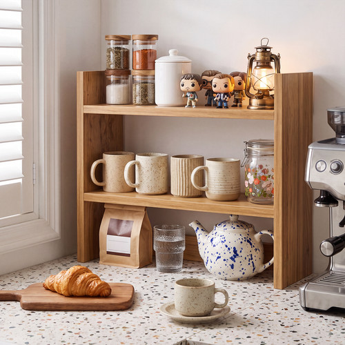 Tier desktop shelf desk - desktop,