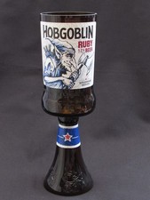 HOBGOBLIN RUBY BEER/ALE CHALICE GLASS GOBLET - 100% RECYCLED - GREAT UNIQUE GIFT