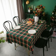 Christmas Check Tablecloth