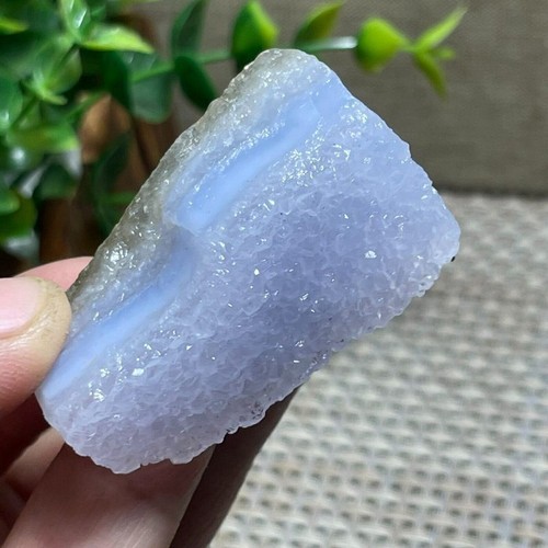 Natural blue lace - agate, quartz