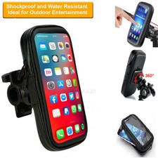 Waterproof Bicycle Motor Bike 360° Mount Holder Case Cover For All Mobile Phones