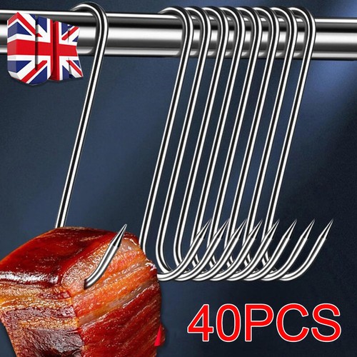 40pcs stainless steel - stainless, hooks