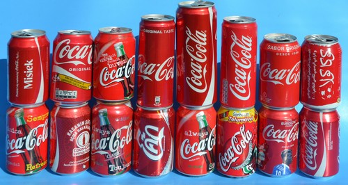 Different empty coca cola - 16,