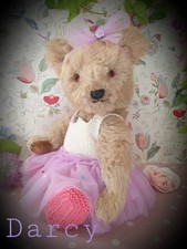 Rare Colour Antique, Vintage draylon Chiltern Teddy Bear?Darcy? 1940s, 14 "