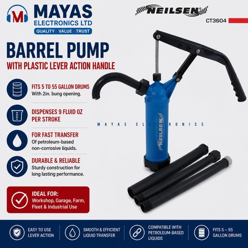 Barrel pump lever action drum - action,