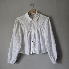 Zara White Broderie Anglaise