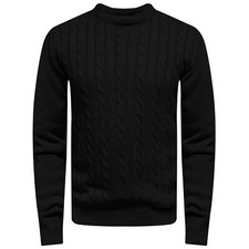 Ex-Store Mens Cable Knit Crew