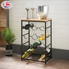 Wine rack free standing wooden - rack,