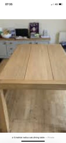 Habitat radius solid - solid, oak
