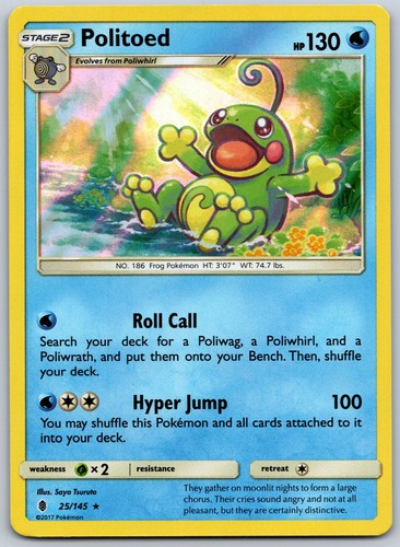 Politoed holo rare saya - politoed,