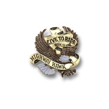 Live To Ride Eagle Emblem Gold