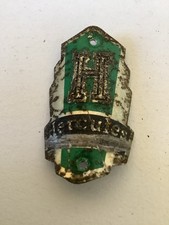 Vintage Hercules Bicycle Head Badge Emblem Nottingham England