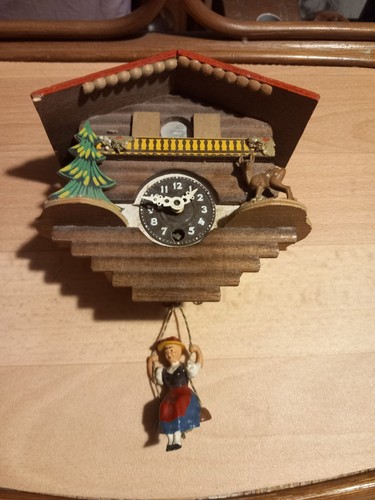 Vintage swiss chalet cuckoo - swiss,