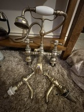Vintage Brass Bath Shower