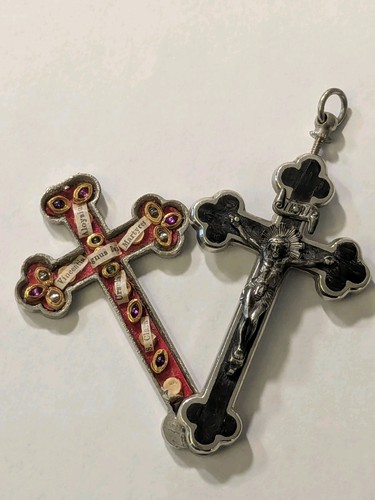 Reliquary antique cross - antique,