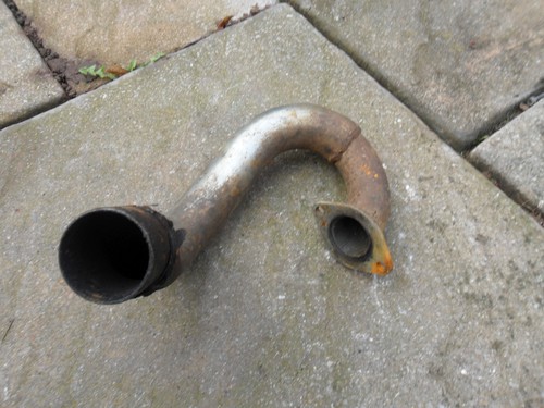 Trials bike exhaust header - trials,