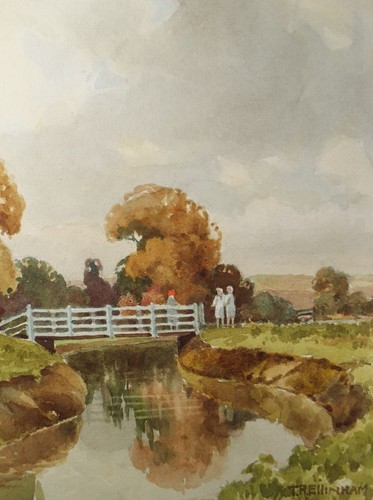 Original watercolour bridge - original, 'bridge