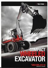 Takeuchi TB175W Compact Wheeled Excavator UK Market Foldout Sales Brochure