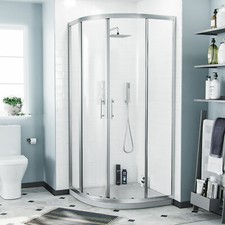 Quadrant Shower Curved Clear