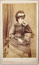 CDV SEATED LADY DRESS FANCY