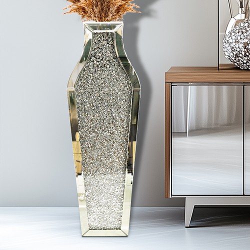 Large floor vase crushed - large,