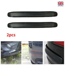 2x Car Carbon Fiber Anti-rub Strip Bumper Corner Protector Guard Unique Black