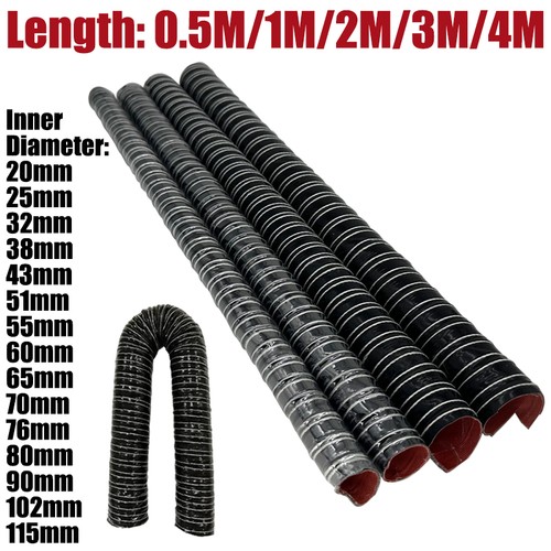 Black silicone air ducting - black,