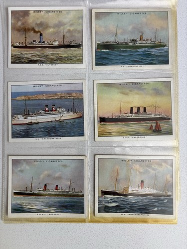 Wills cigarette cards famous - cards,