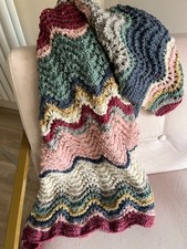 Blanet/Throw - Hand Knitted