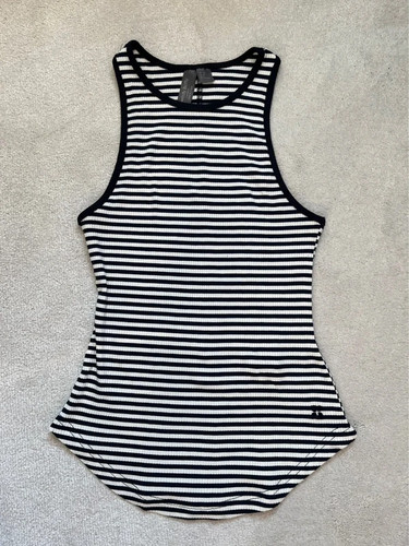 Sweaty betty navy stripe vest - navy,