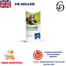 Droncit Dog Cat Tapeworm Worming Tablets Wormer Pet Gloves (50mg Tablet-AVM-GSL)