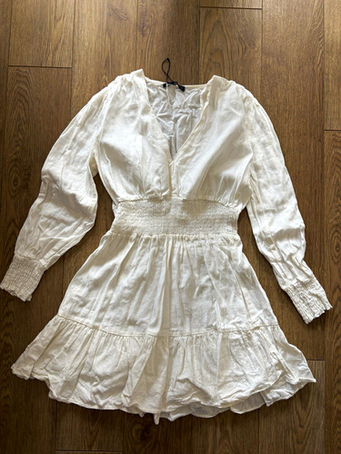 Zara white fit flare short - zara,