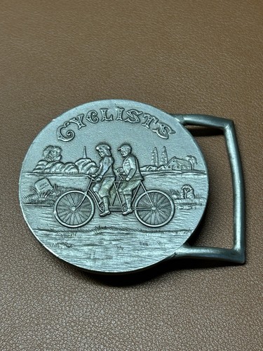 Cyclist tandem bicycle pewter - cyclist,