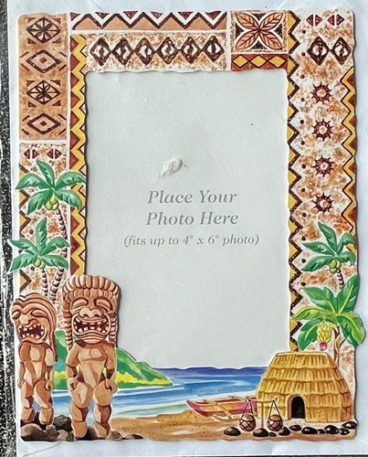 Tiki souvenir cardboard frame - souvenir,