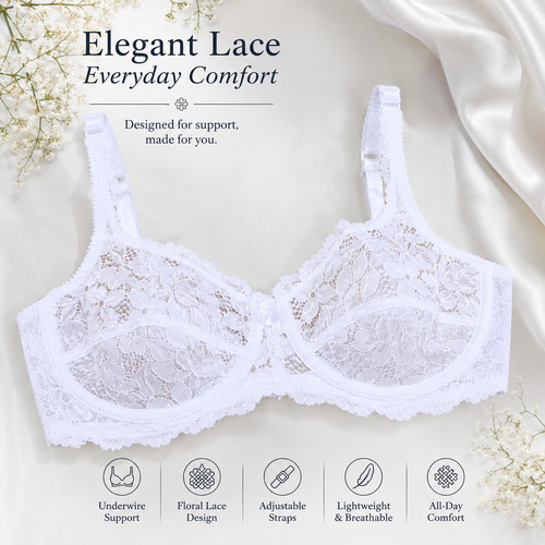 Ladies soft satin - soft, lace