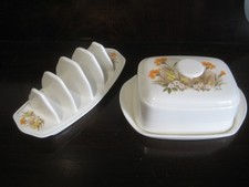 Marks & Spencer Melamine Field Flowers Butter Dish & Toast Rack