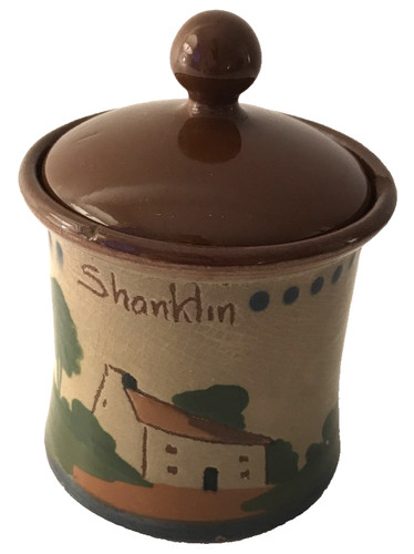 Studio pottery preserve pot - preserve,