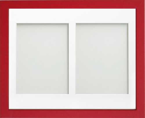 Red multiple photo frame - red,