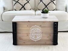 Wooden box shabby chic cargo