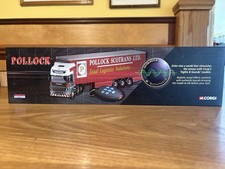 CORGI CC12931 SCANIA TOPLINE CURTAINSIDE LORRY “POLLOCK (SCOTRANS) LTD” MINT BOX