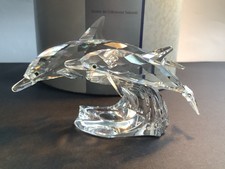 Swarovski Mother and Calf Dolphin Original Box and Lining