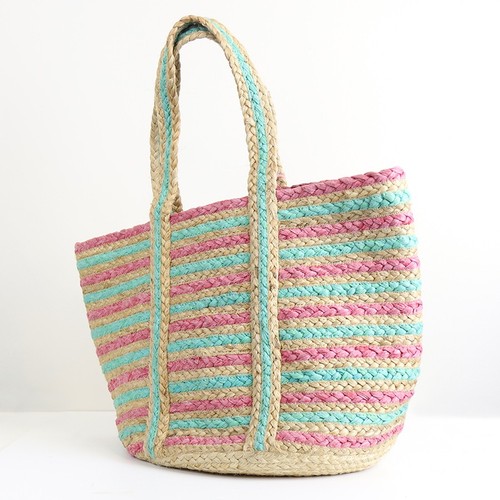 Striped jute beach - striped, –