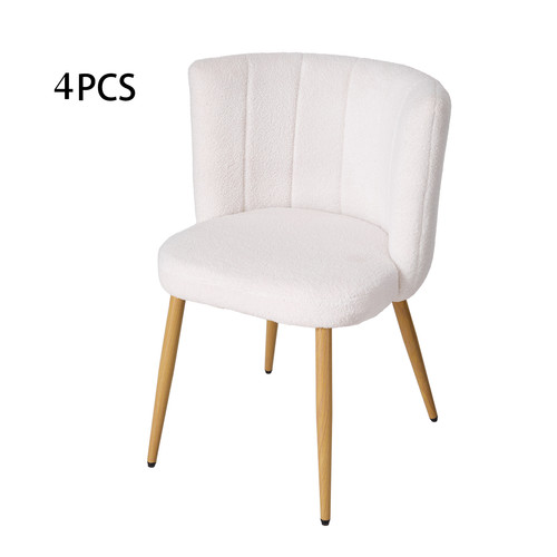 Dining chairs white teddy - dining,