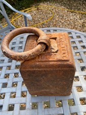 Antique cast iron weight - lb,