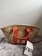 Zara Wicker Crossbody Bag