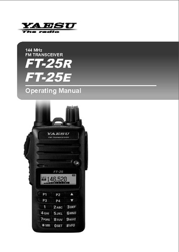 Yaesu 25r 25e - yaesu, ft-25r